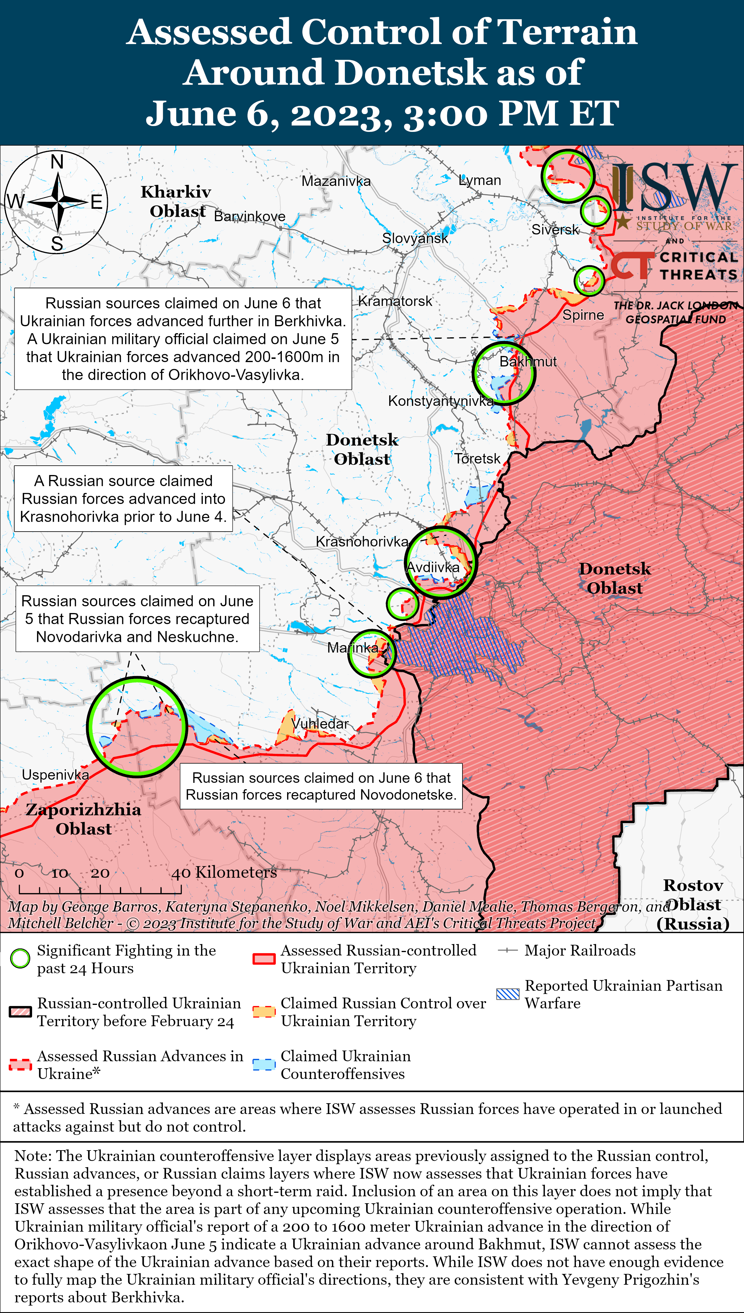 Successful Bakhmut counteroffensive: ISW battle maps